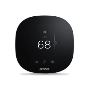 ecobee smart thermostat set to 72 degrees