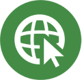 Power to Save green icon for online shopping