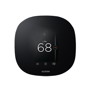 ecobee smart thermostat set to 68 degrees